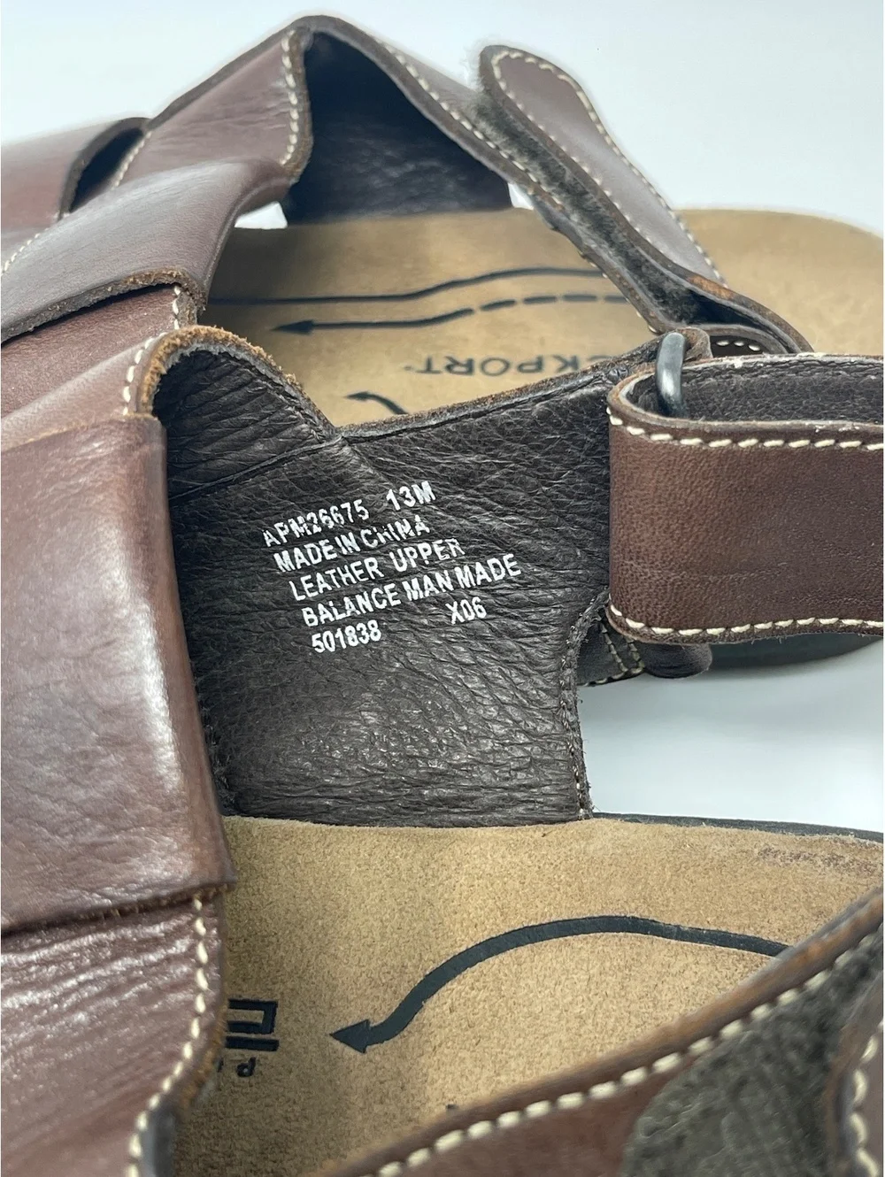Rockport Powered by DMX Leather Brown Sandals Men's Size 13M Hiking